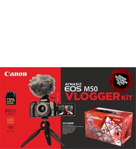 Canon EOS M50 15-45Mm Vlogger Kit
