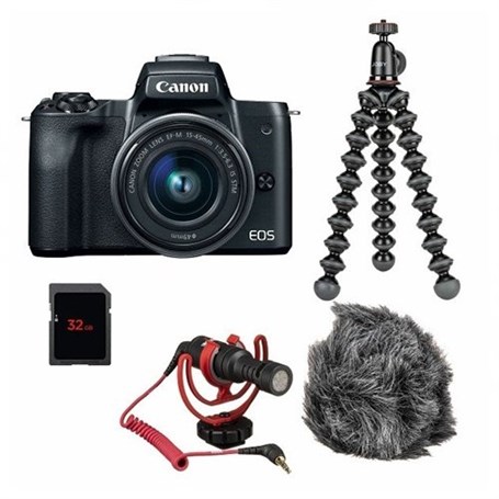 Canon EOS M50 Mark II Vlogger Kit Canon Türkiye Resmi Distribitörü Canon Euroasia Garantili | Canon Yetkili Bayisi ve Satıcısı
