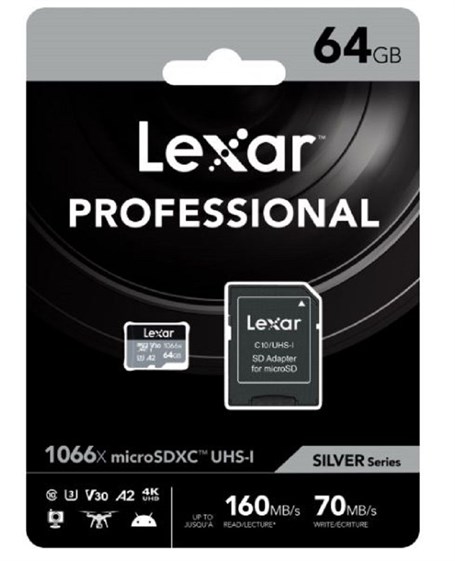 Lexar 64gb Professional 1066x Uhs-ı Microsdxc Hafıza Kartı + Sd Adaptör 