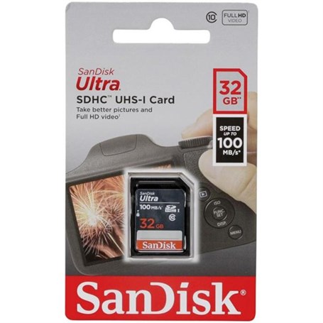 SANDISK Ultra 32GB 100mb/s SDHC Hafıza Kartı