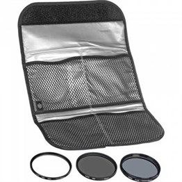 Hoya 40.5mm UV + Slim CPL + ND8 Digital Filter Kit II 3'lü Filtre Seti