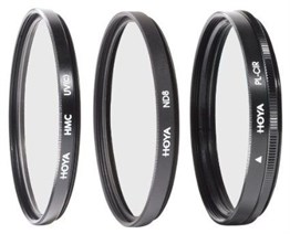 Hoya 43mm UV + Slim CPL + ND8 Digital Filter Kit II 3'lü Filtre Seti