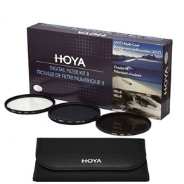 Hoya 49mm UV + Slim CPL + ND8 Digital Filter Kit II 3'lü Filtre Seti