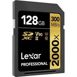Lexar 128GB Professional 2000x SDXC V90 Hafıza Kartı