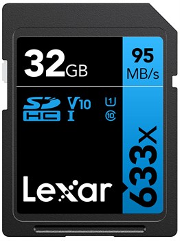 Lexar 32 Gb 633x U3 V30 4k Uhd Sd Hafıza Kartı Blue Series (95mb/s)