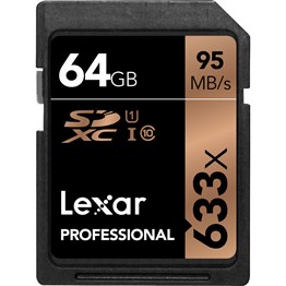 Lexar 64GB 95MB/sn UHS-I SDHC Hafıza Kartı