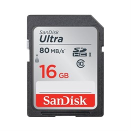 SANDISK  16 GB Ultra 80 MB Class 10 UHS-I SD