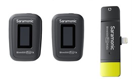 Saramonic Blink500 Pro B4 iPhone İçin iKİ Konuşmacılı Kablosuz Yaka Mikrofonu